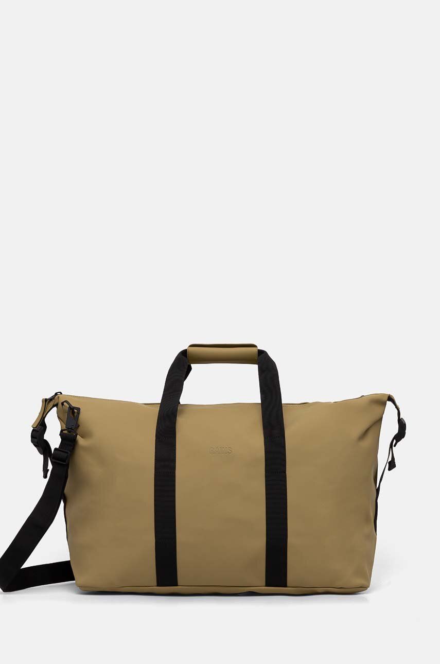 Rains geanta Hilo Weekend Bag W3 culoarea verde, 14200-44