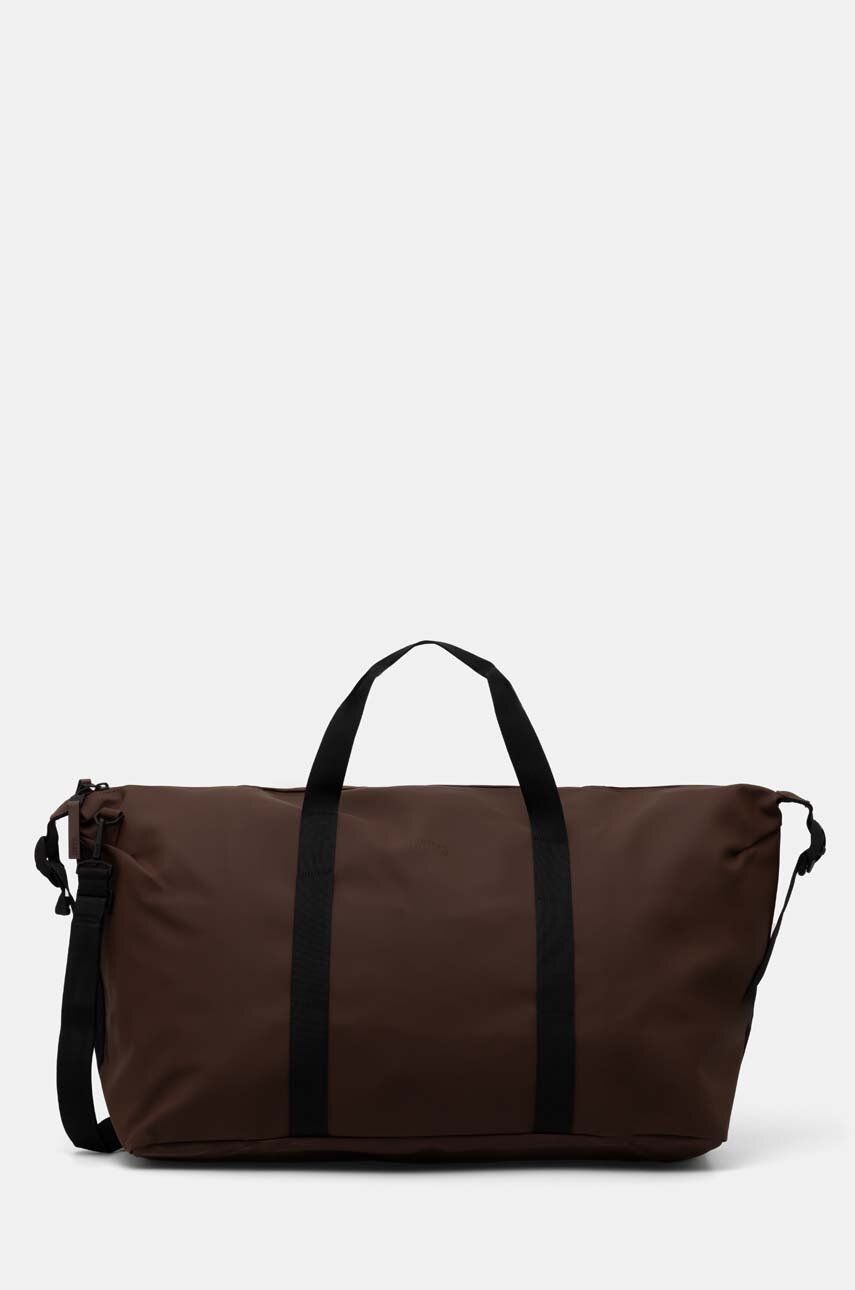 Rains geanta Hilo Weekend Bag Large W3 culoarea maro, 14210-23