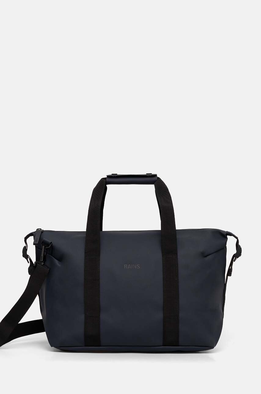 Rains geanta Hilo Weekend Bag Small W3 culoarea albastru marin, 14220-47