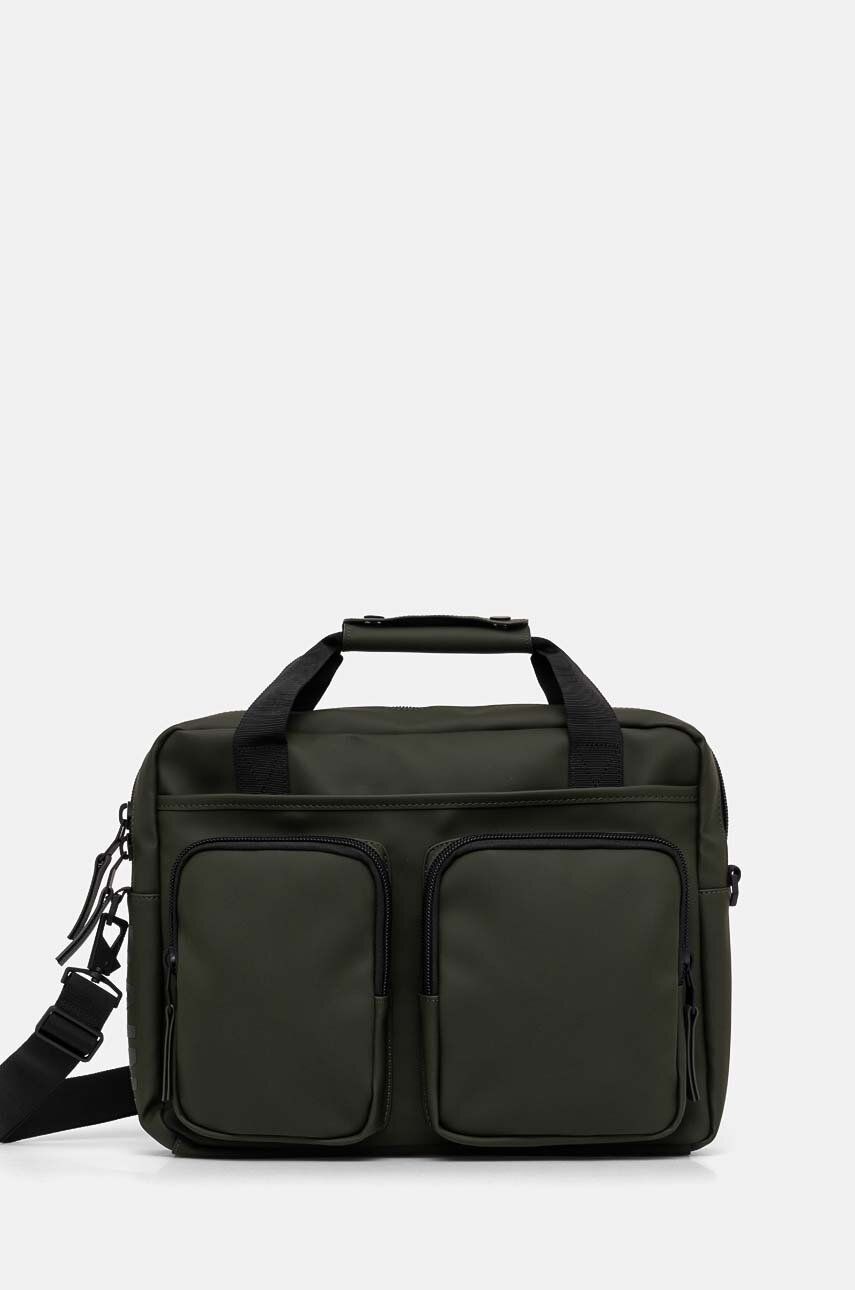Rains geanta Texel Tech Bag W3 culoarea verde, 14250-03