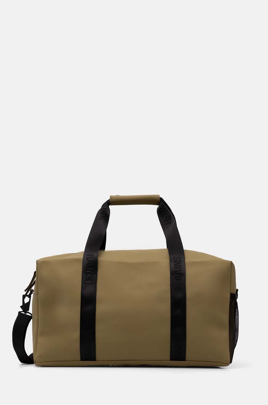 Rains geanta Trail Gym Bag W3 culoarea verde, 14380-44
