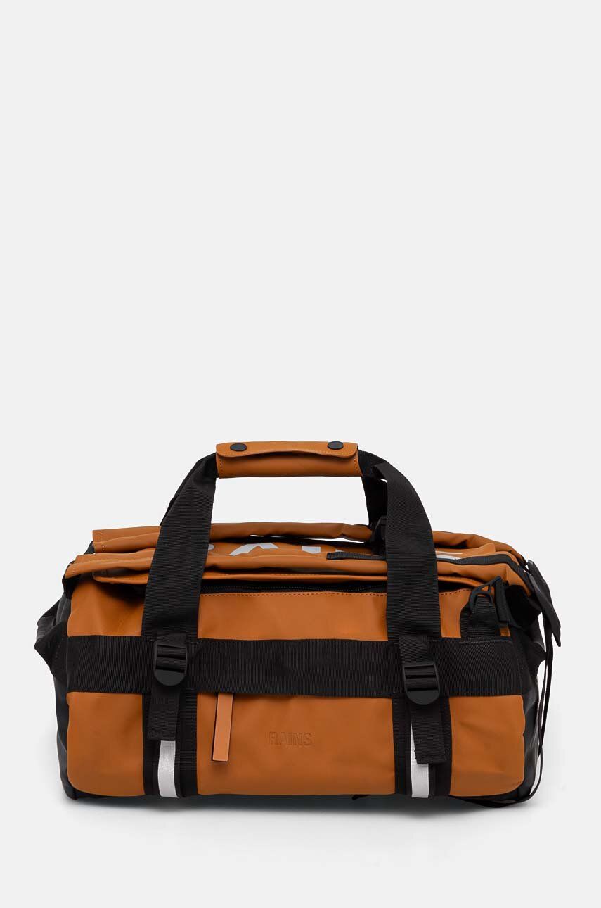 Rains geanta Texel Duffel Bag Mini W3 culoarea maro, 14800-63