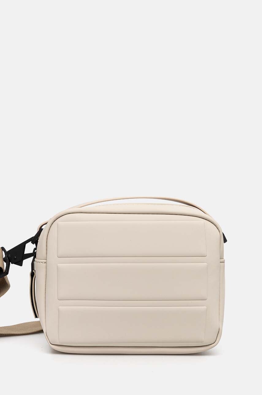 Rains borseta Shield Box Bag W3 culoarea bej, 14950-26