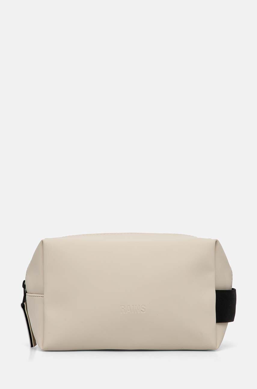 Rains portfard Wash Bag Small W3 culoarea bej, 15580-26