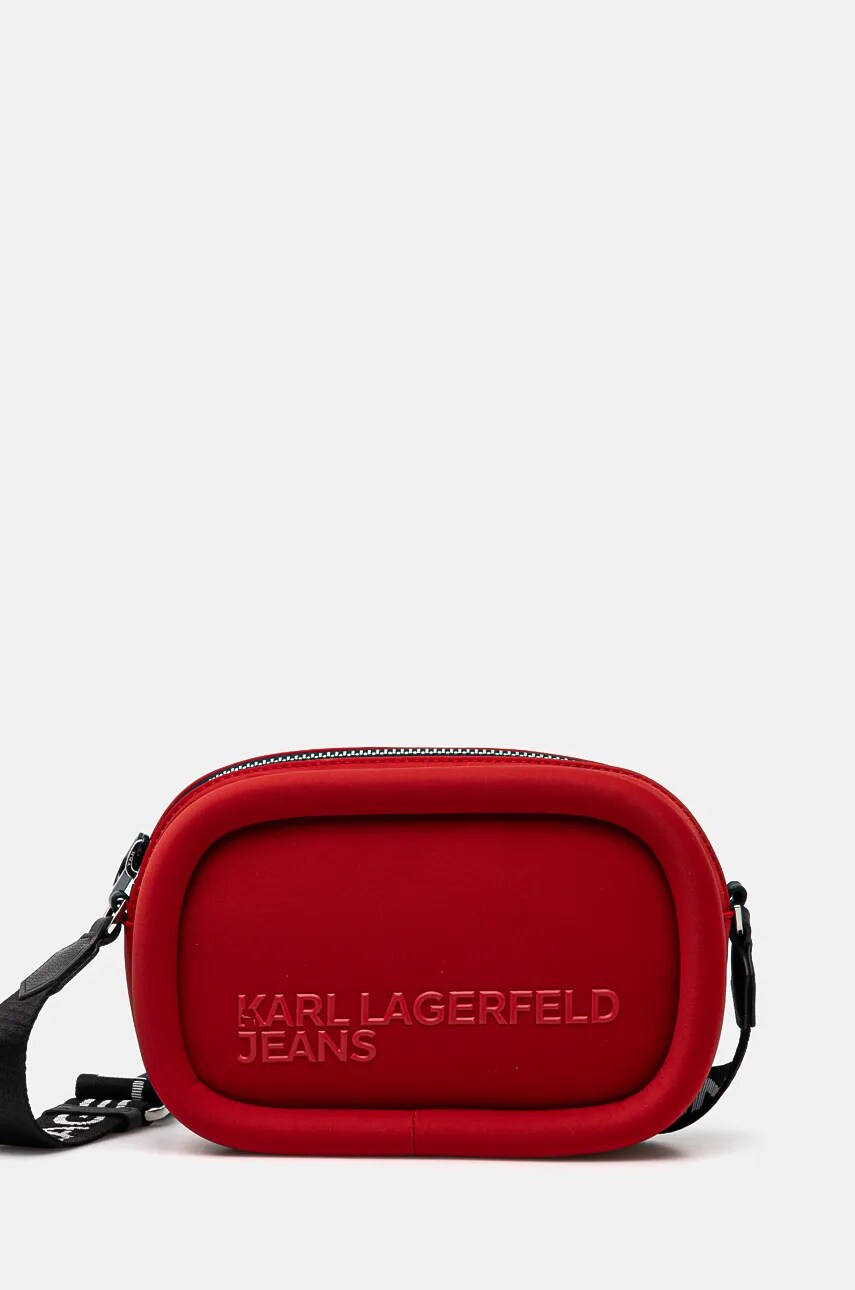 Karl Lagerfeld Jeans poseta culoarea rosu, 246J3016