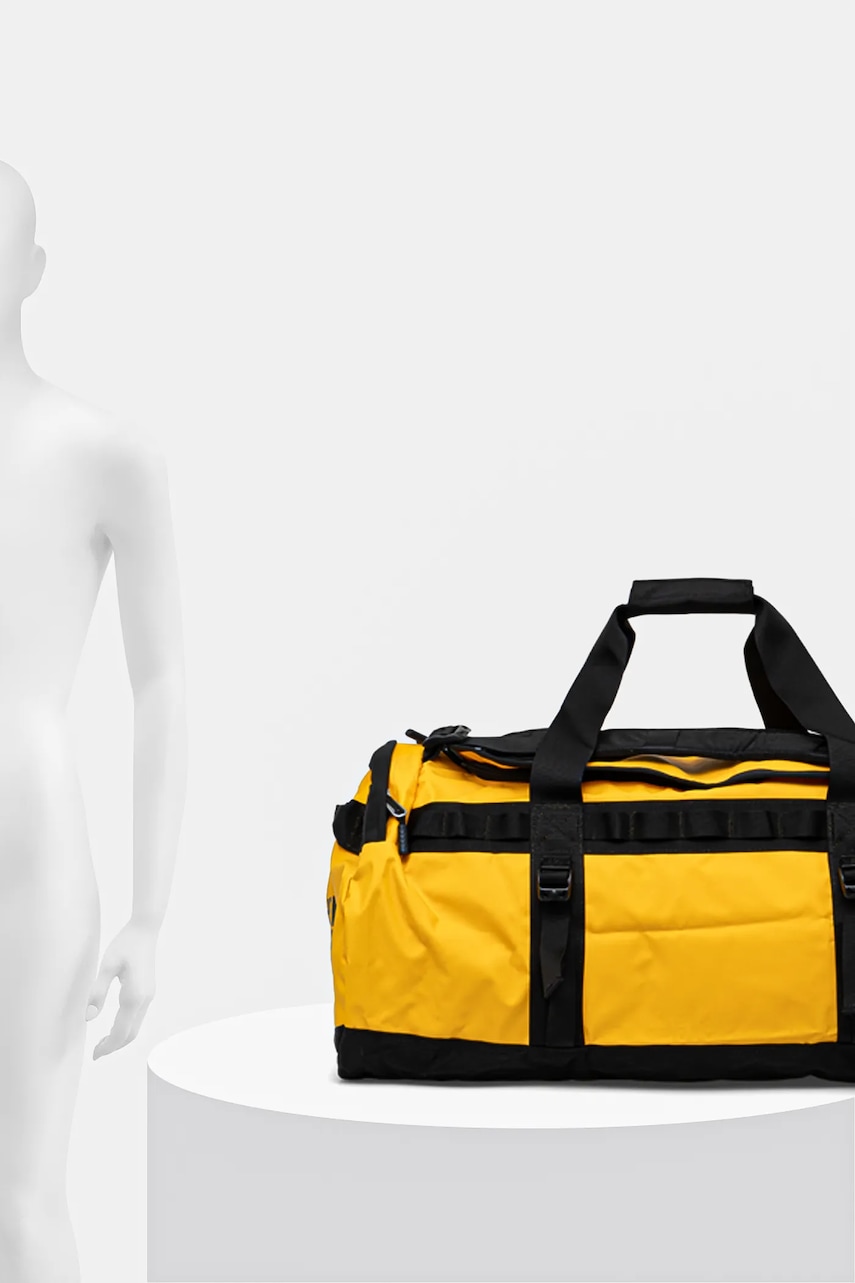 Αθλητική τσάντα The North Face Base Camp Duffel - M χρώμα: κίτρινο, NF0A52SA4WP1 φωτογραφία