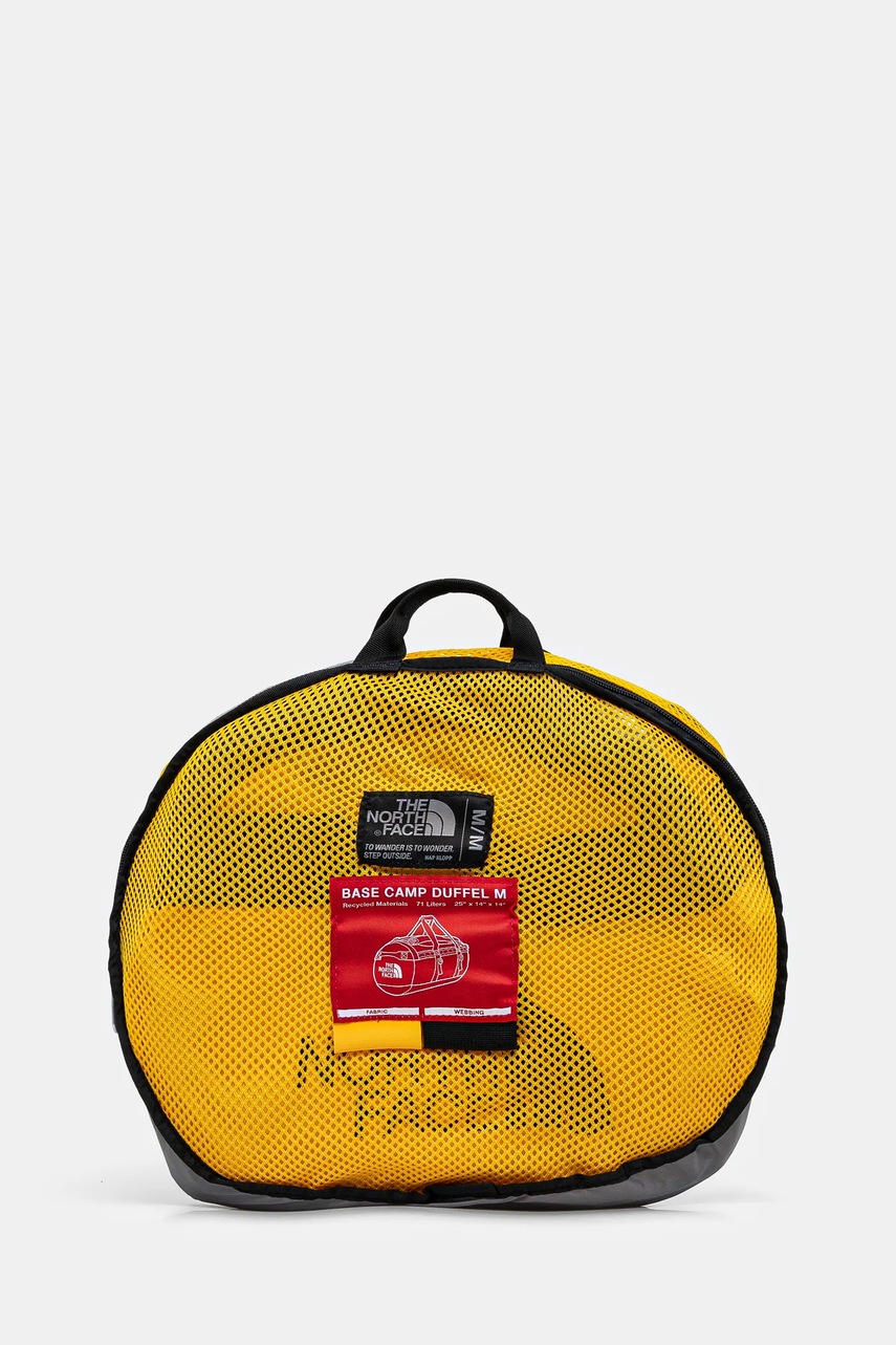 Αθλητική τσάντα The North Face Base Camp Duffel - M χρώμα: κίτρινο, NF0A52SA4WP1 φωτογραφία