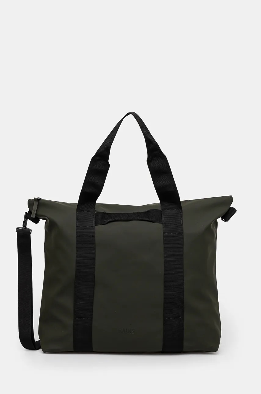 Rains geantă Tote Bag W3 culoarea verde, 14150.03