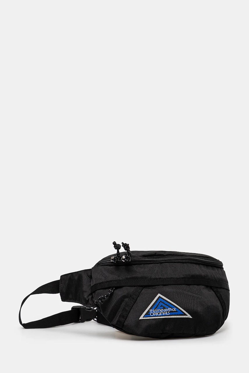 Сумка на пояс thisisneverthat Washed Nylon Waist Bag цвет чёрный TN243WBASB01 Сумка на пояс thisisneverthat Washed Nylon Waist Bag цвет чёрный TN243WBASB01