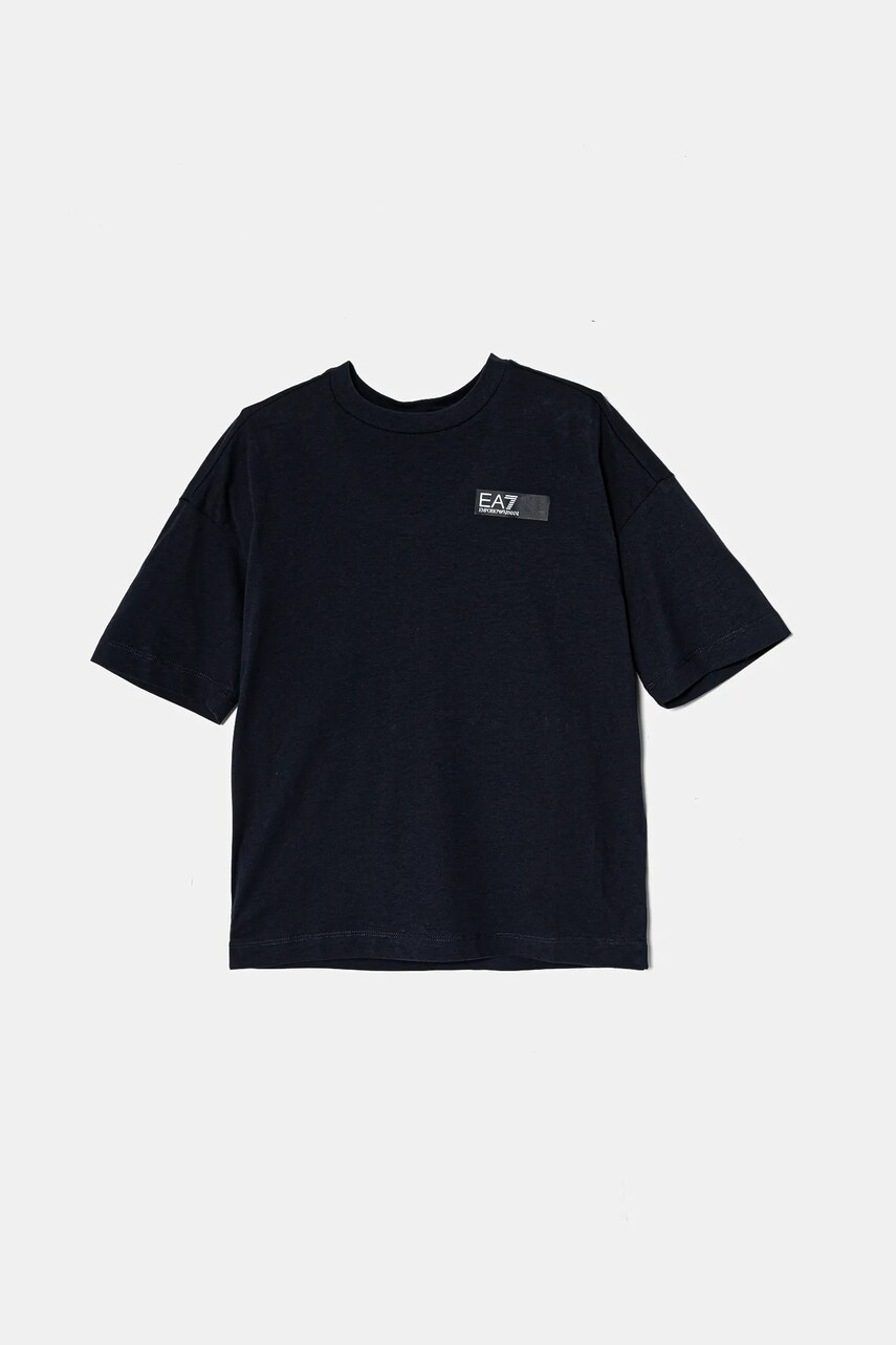 EA7 Emporio Armani tricou de bumbac pentru copii cu imprimeu, 6DBT59 BJ02Z
