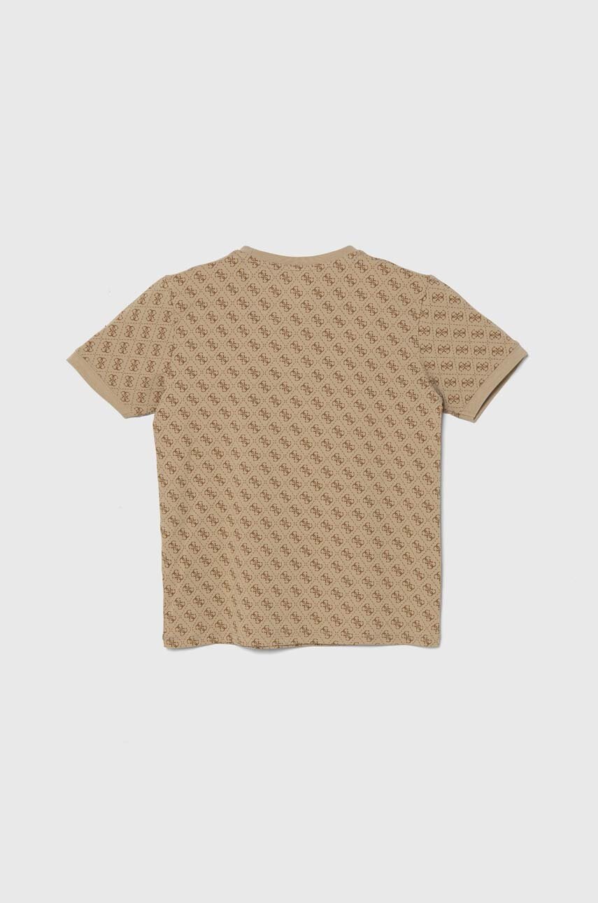 Детская футболка Guess цвет бежевый узорная L4YI47 J1314