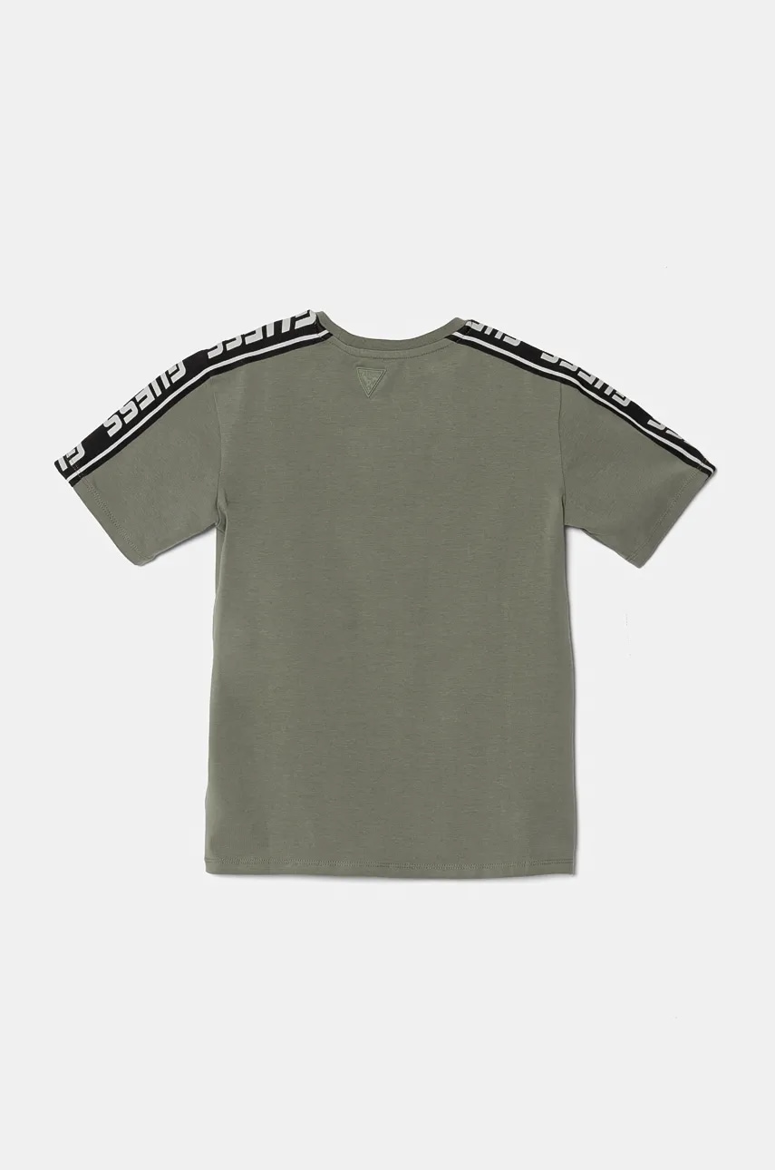 Детская футболка Guess цвет зелёный с аппликацией L4YI50 J1314 Детская футболка Guess цвет зелёный с аппликацией L4YI50 J1314
