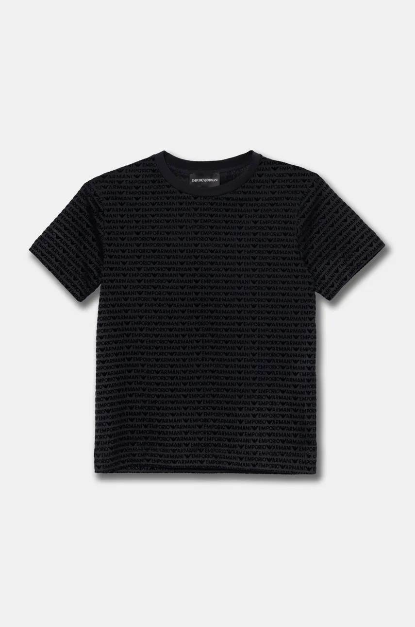 Emporio Armani tricou culoarea albastru marin, modelator, 6D4TD5 1JOSZ
