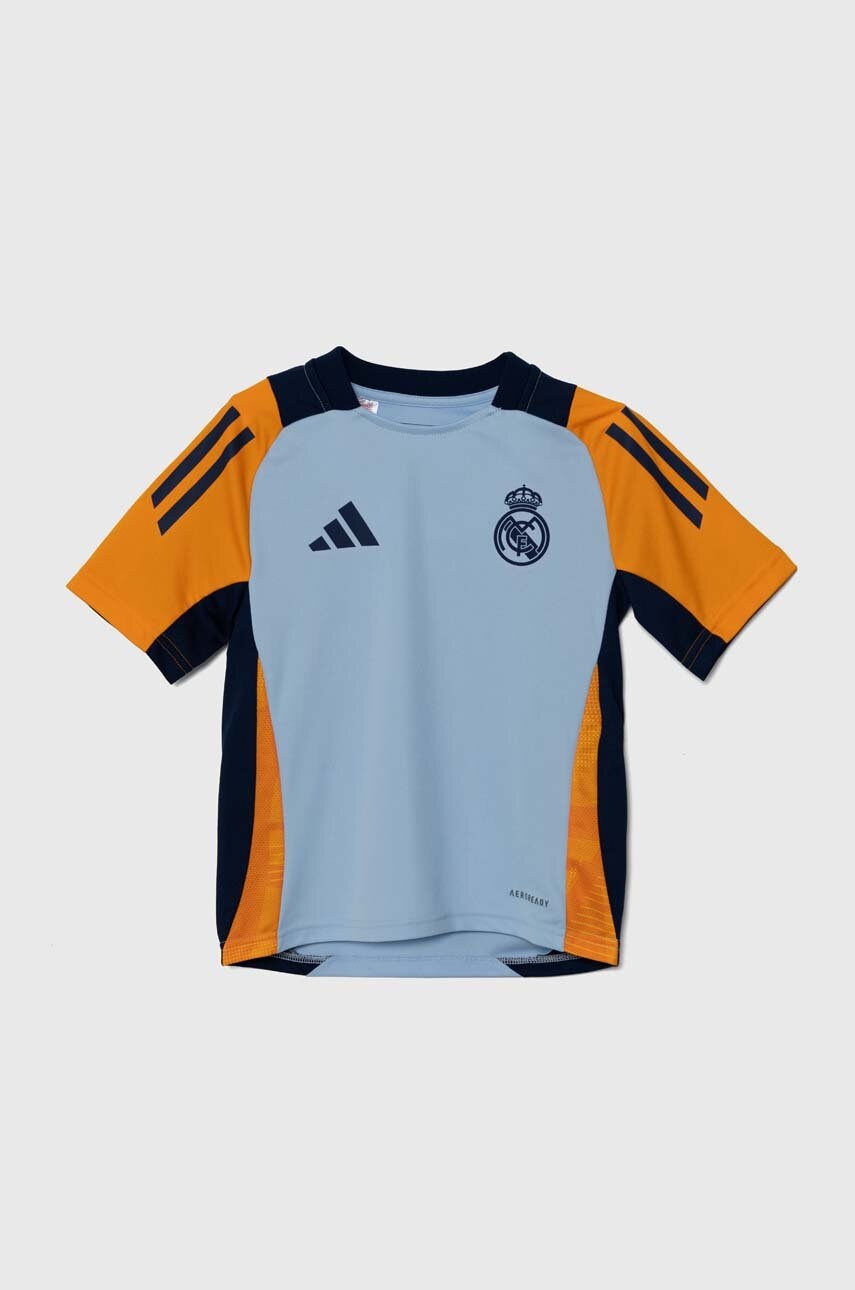 

Детска тениска adidas Performance REAL TRSY в синьо с десен IT5106, Син