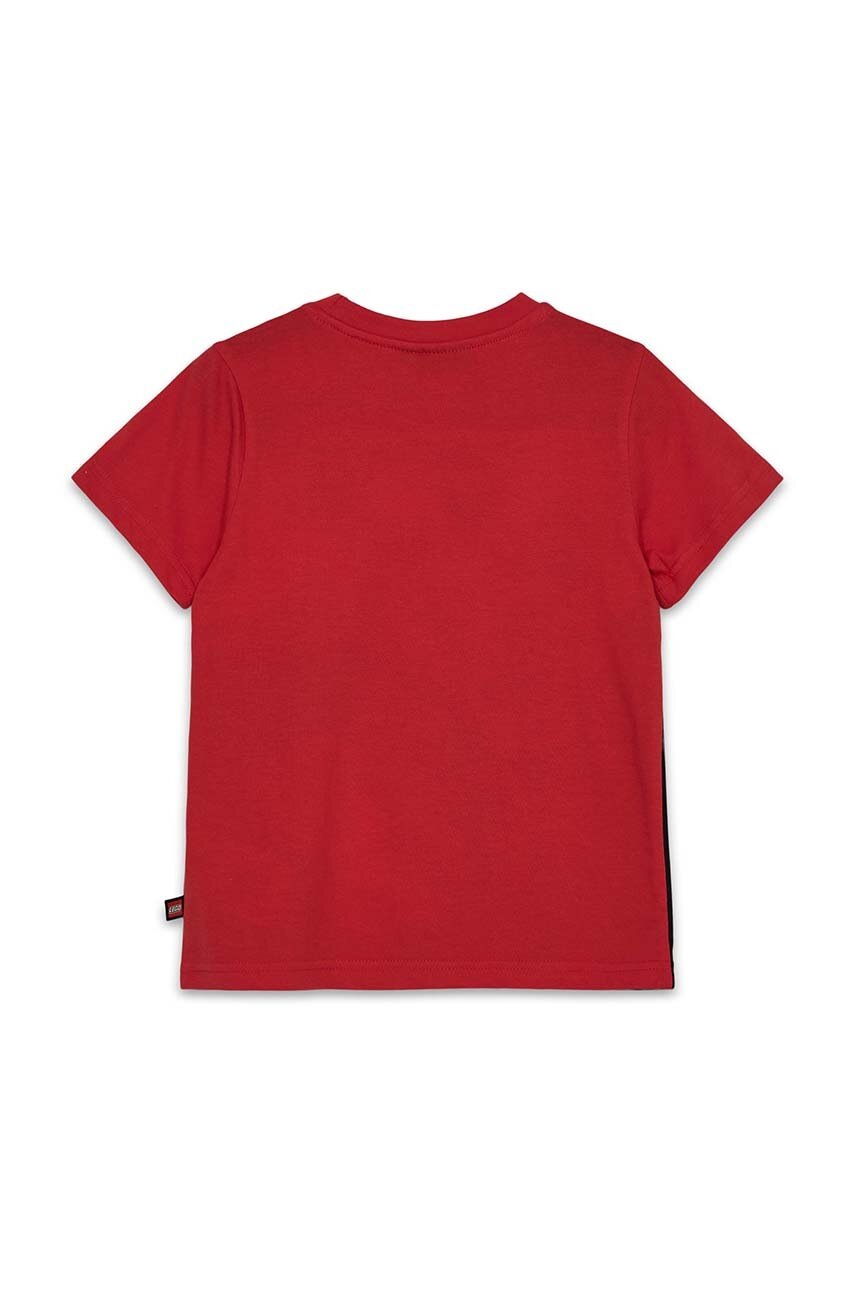 Дитяча бавовняна футболка Lego LWTANO 627 колір червоний з принтом 12011279