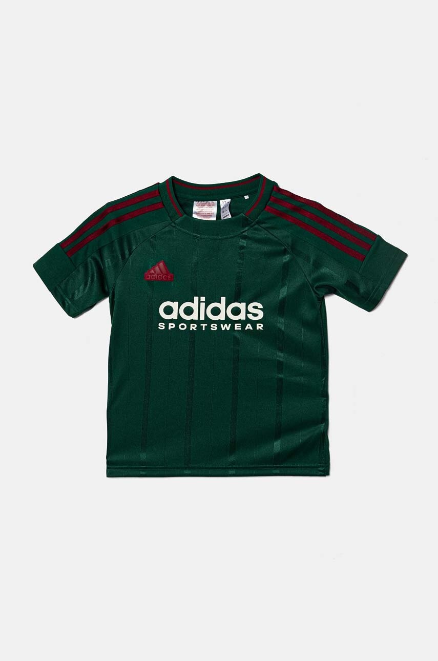 adidas tricou copii J NP TEE culoarea verde, cu imprimeu, IW0890 adidas tricou copii J NP TEE culoarea verde, cu imprimeu, IW0890