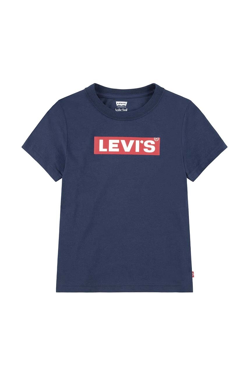 

Детска тениска Levi's BOXTAB TEE в тъмносиньо с принт 8EJ764, Тъмносин