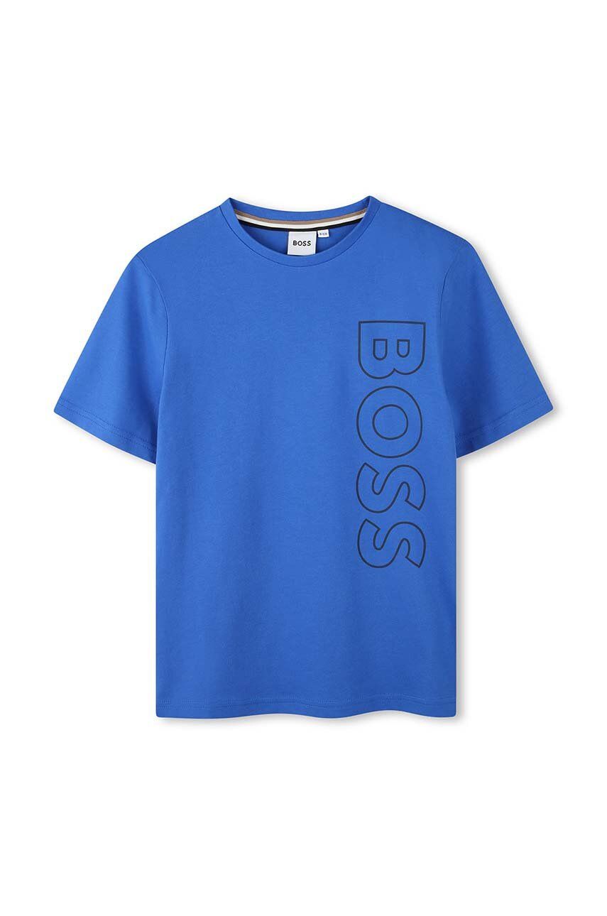 BOSS tricou de bumbac pentru copii cu imprimeu, J51206