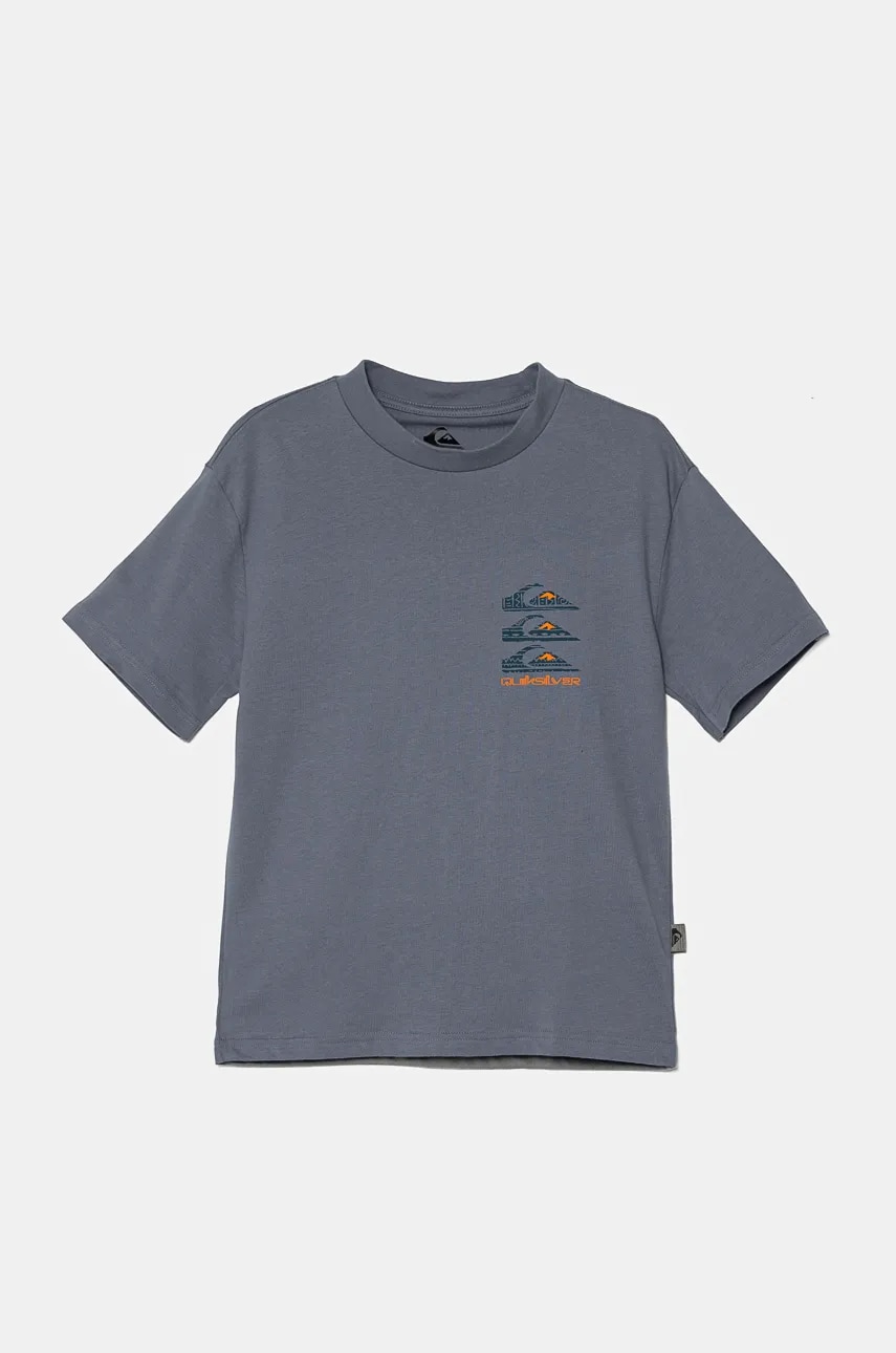 Quiksilver tricou de bumbac pentru copii VERTICAL LOGOS cu imprimeu, EQBZT04782 Quiksilver tricou de bumbac pentru copii VERTICAL LOGOS cu imprimeu, EQBZT04782