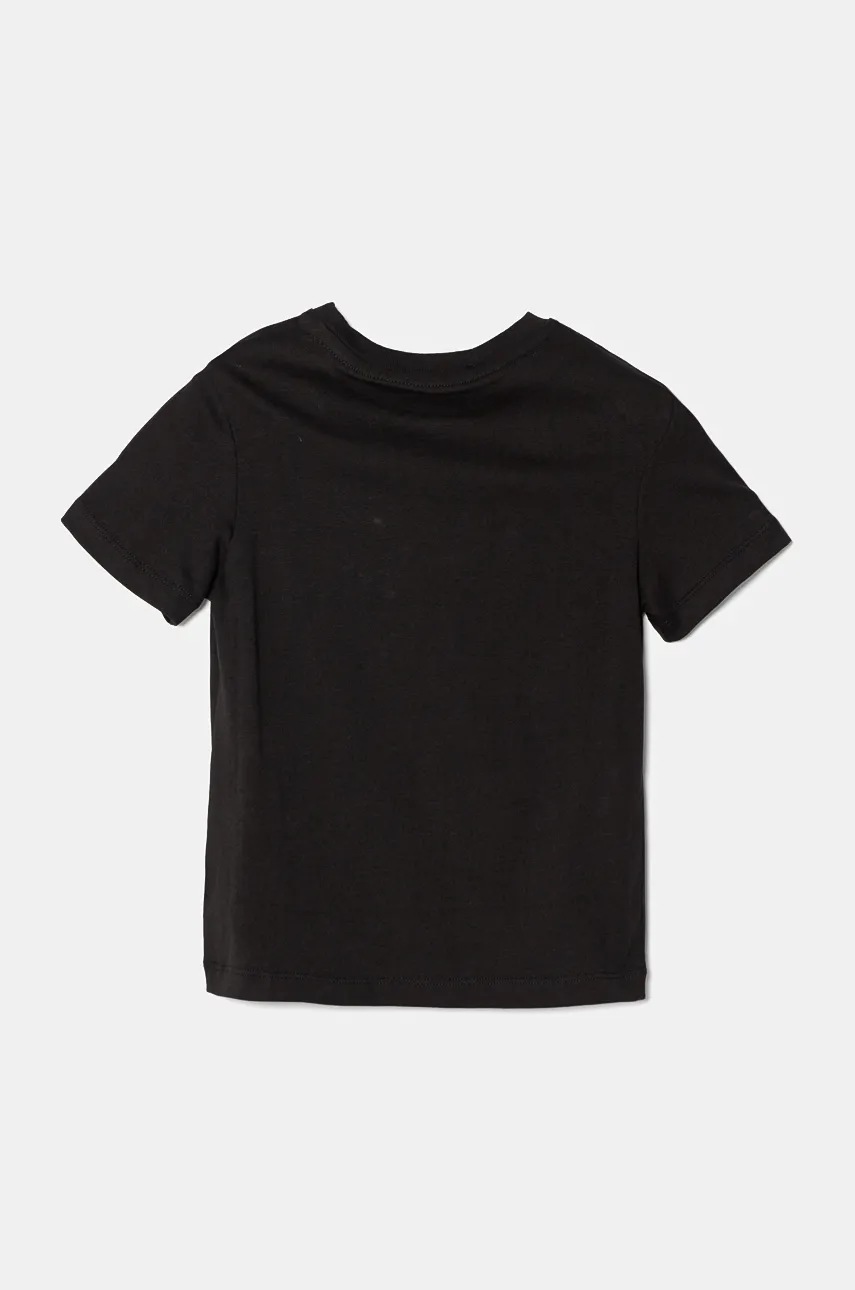 Детская хлопковая футболка Calvin Klein Jeans цвет чёрный с принтом IU0IU00682 Детская хлопковая футболка Calvin Klein Jeans цвет чёрный с принтом IU0IU00682