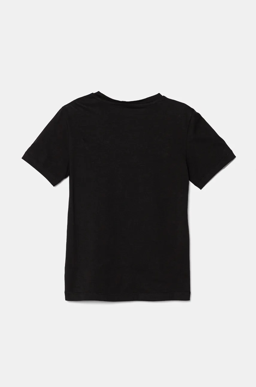 Детская хлопковая футболка Calvin Klein Jeans цвет чёрный с принтом IU0IU00682 Детская хлопковая футболка Calvin Klein Jeans цвет чёрный с принтом IU0IU00682