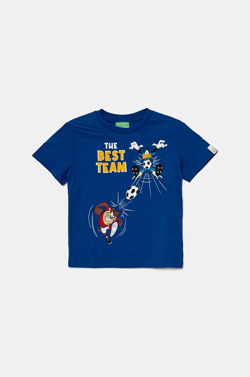United Colors of Benetton tricou de bumbac pentru copii cu imprimeu, 3I1XG10GZ