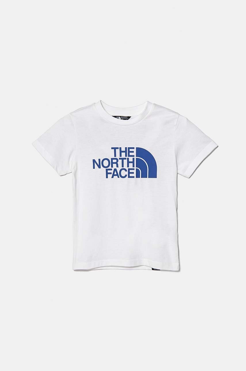 

Детска памучна тениска The North Face в бяло с принт, Бял