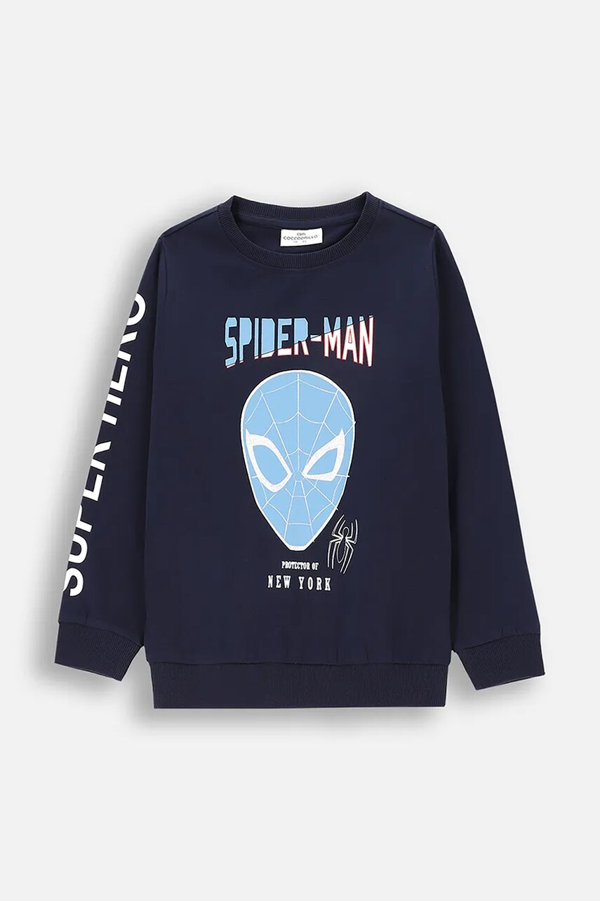 Coccodrillo bluza copii culoarea bleumarin, cu imprimeu, LICENCE BOY