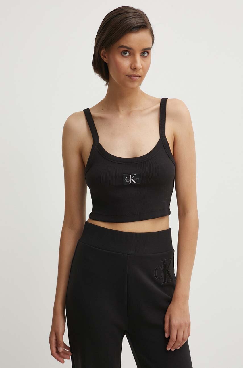 

Топ Calvin Klein Jeans дамски в черно J20J223558, Черен