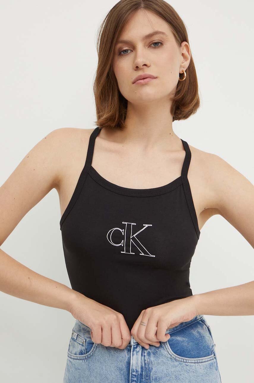 

Топ Calvin Klein Jeans дамски в черно J20J223623, Черен