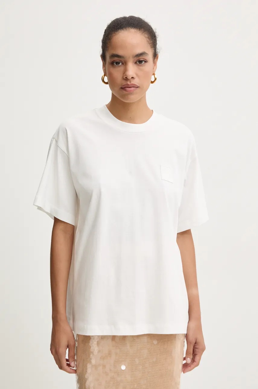 Iceberg tricou din bumbac femei, culoarea alb, F5C3 6327