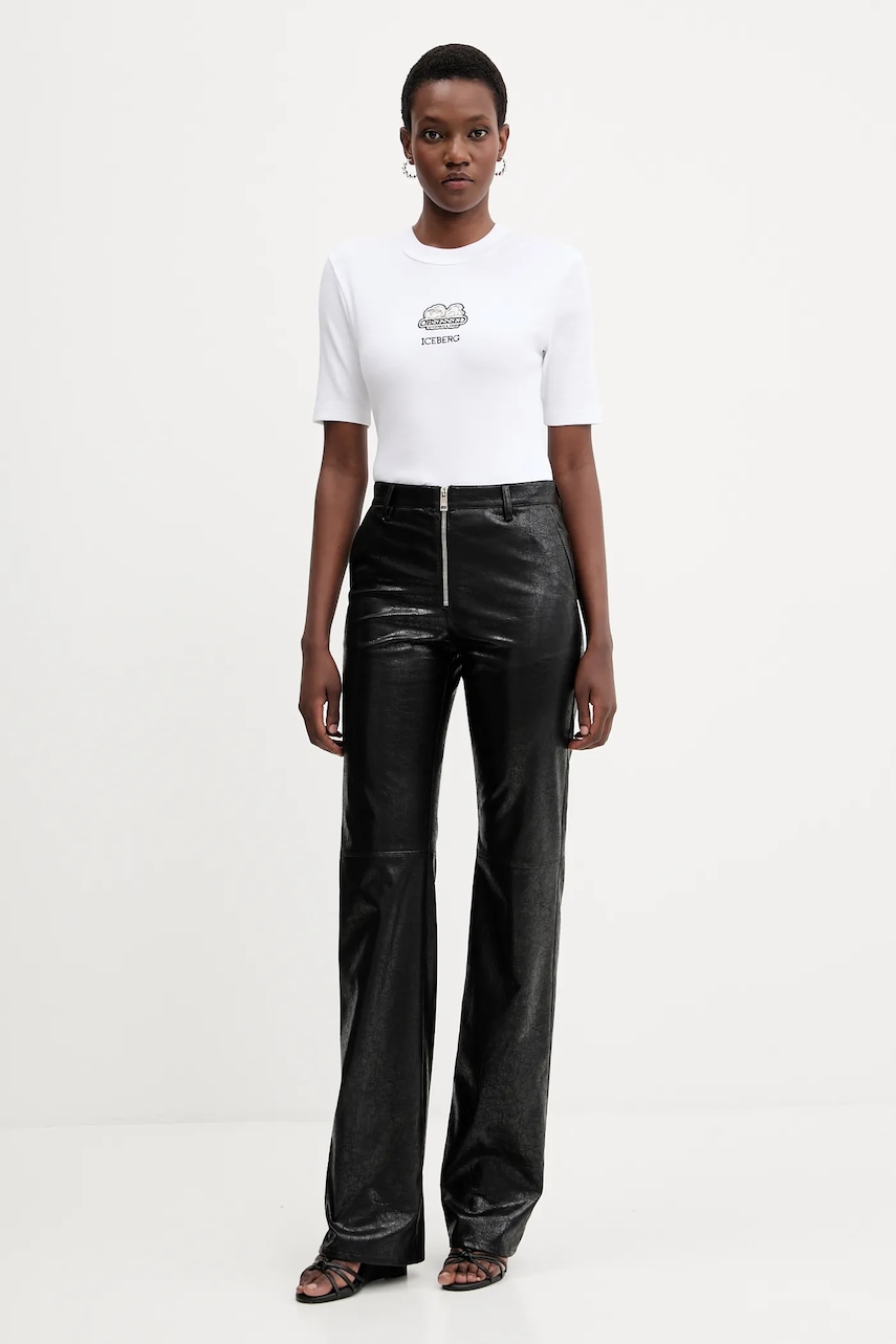 Хлопковая футболка Iceberg цвет чёрный F071 6302 Хлопковая футболка Iceberg цвет чёрный F071 6302