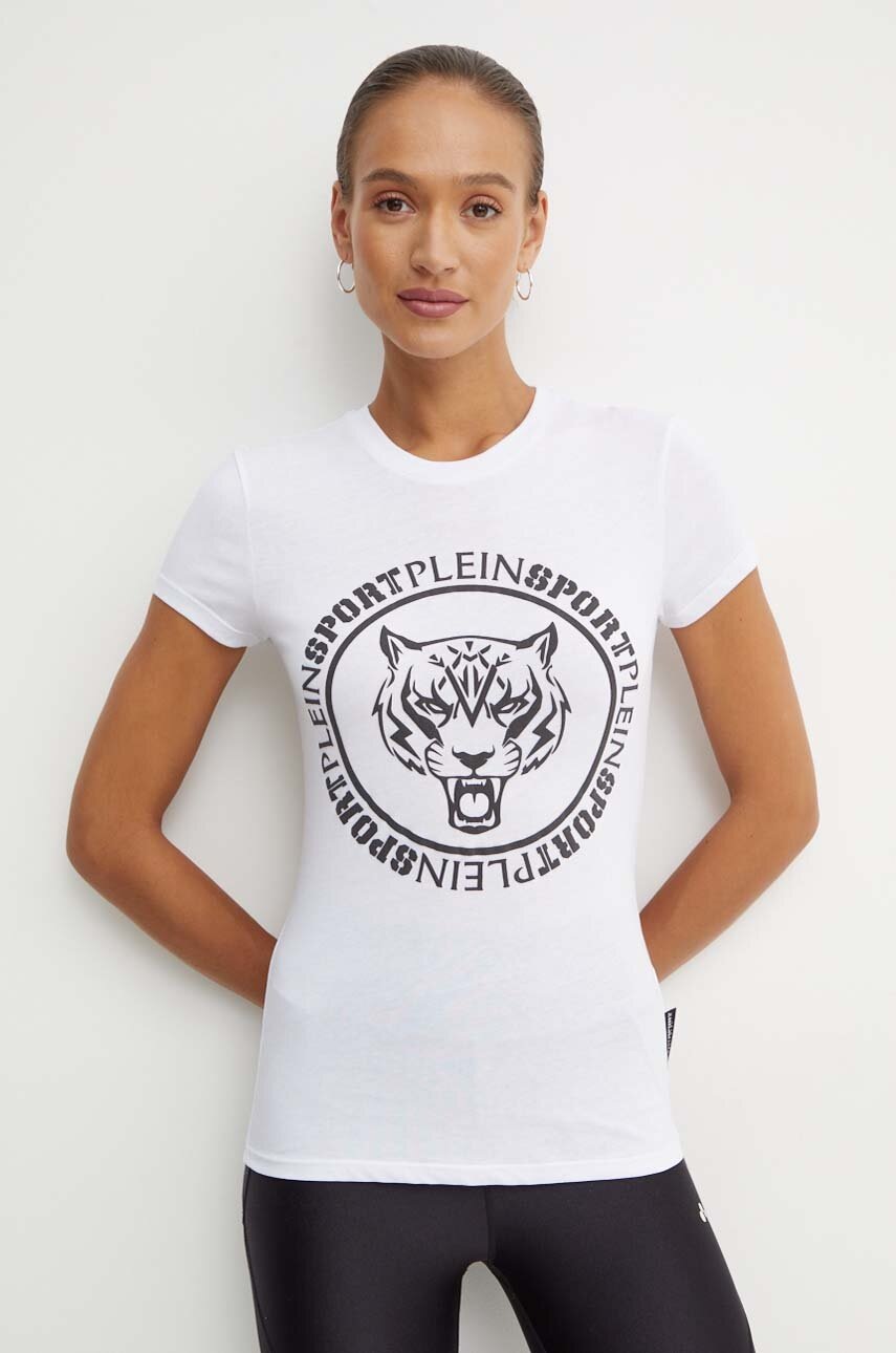 

Памучна тениска PLEIN SPORT в бяло FADC WTK3366 SJY001N, Бял