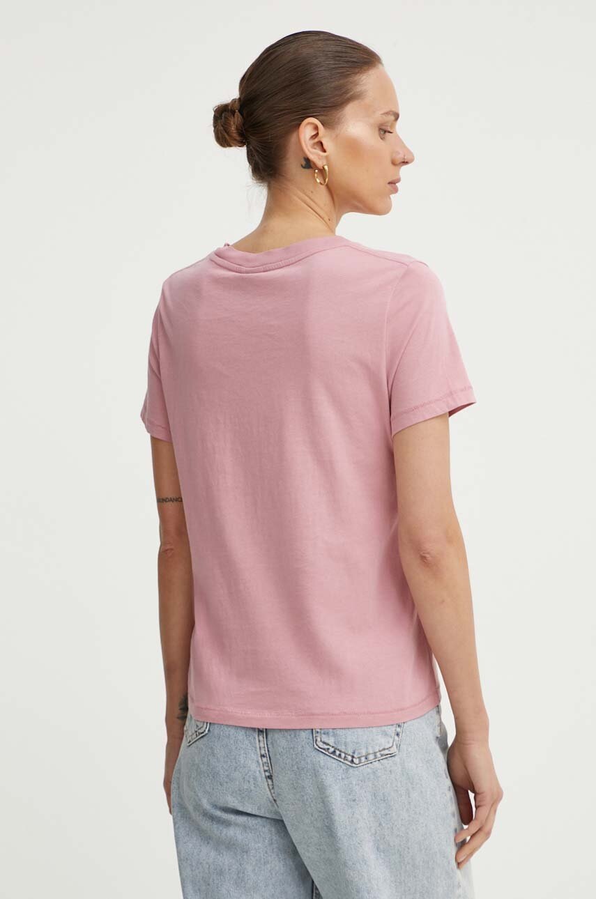 Бавовняна футболка G-Star Raw жіноча колір рожевий D24595-4107 