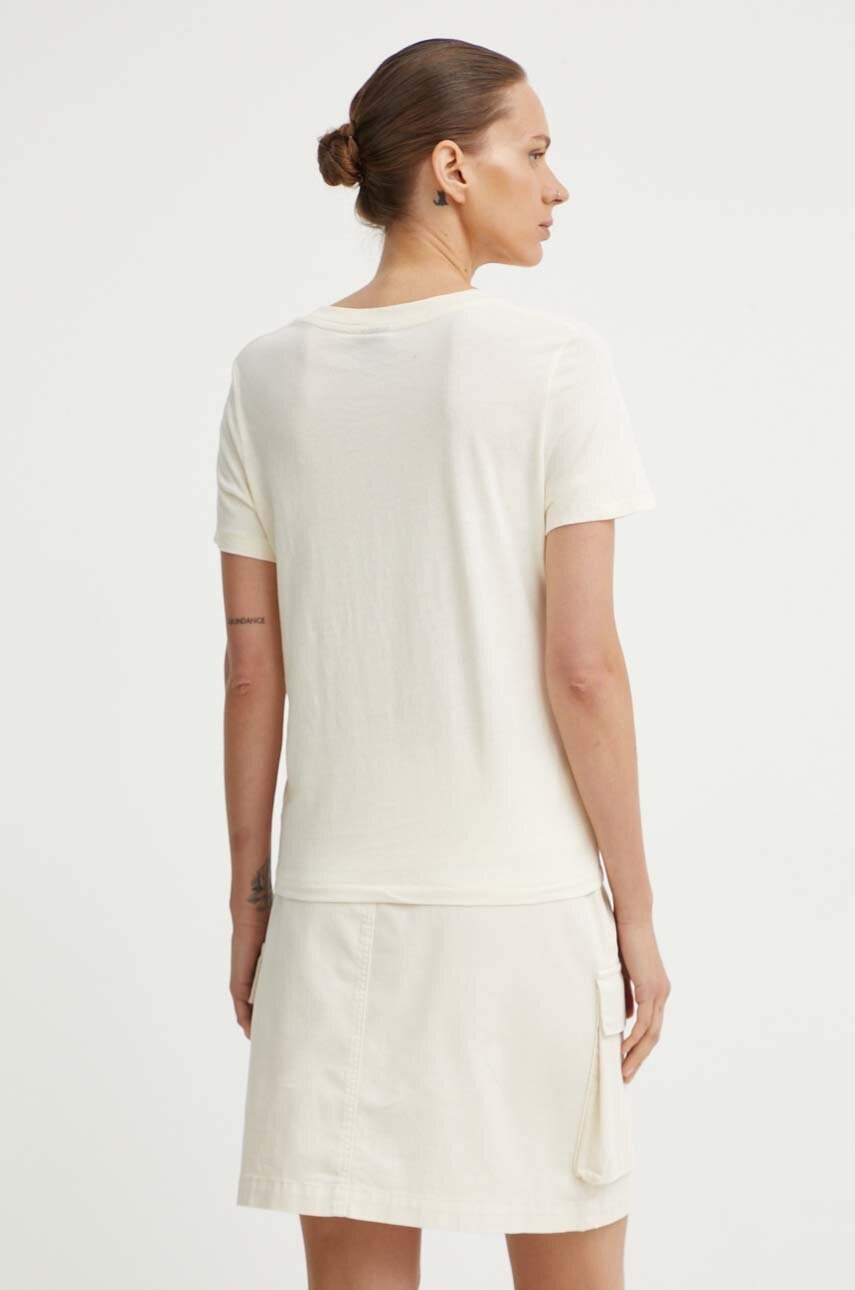 Бавовняна футболка G-Star Raw жіноча колір бежевий D24595-4107 