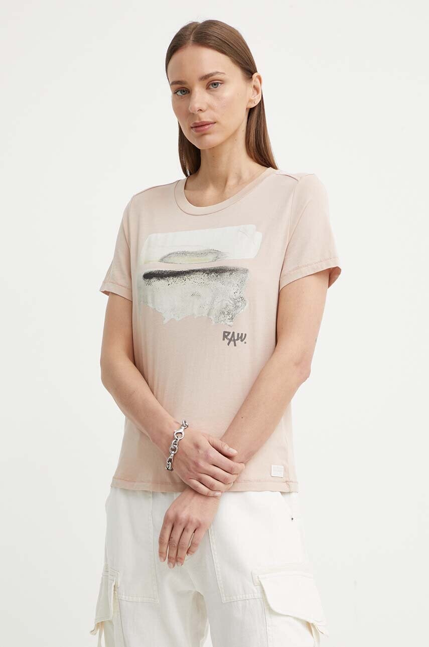 G-Star tricou din bumbac femei, culoarea roz, D24643-4107