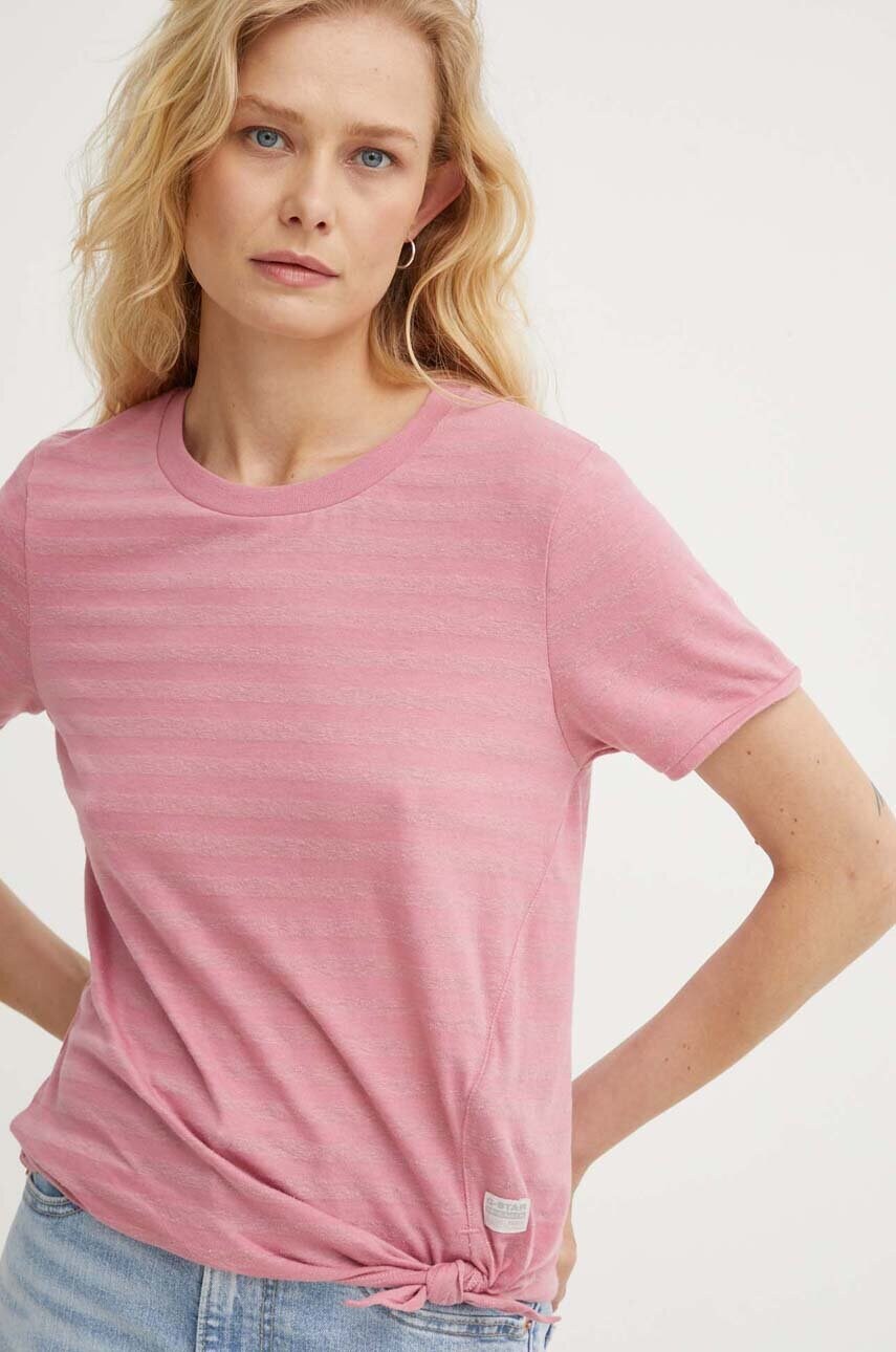 G-Star tricou femei, culoarea roz, D24661-D602