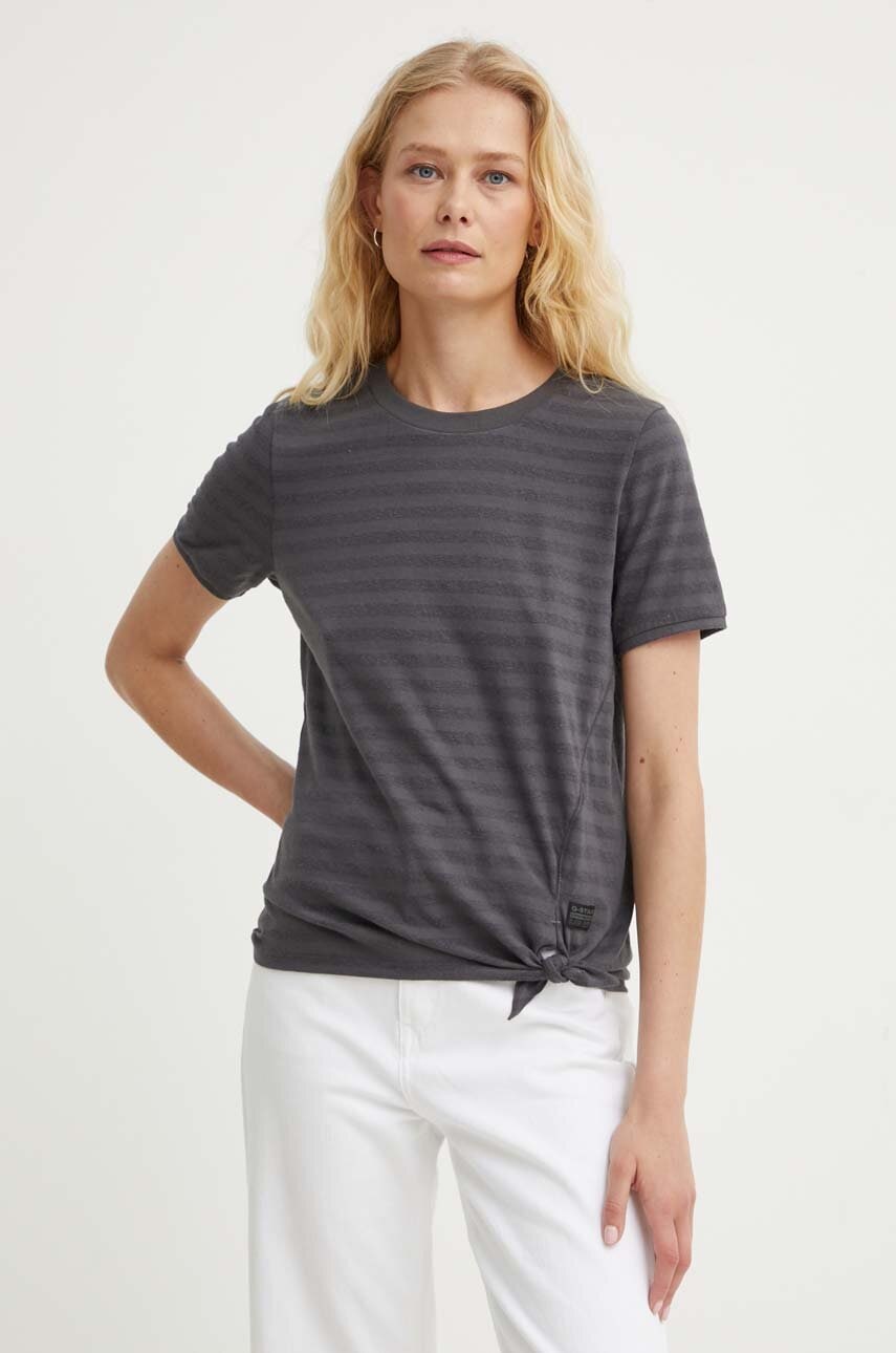 G-Star tricou femei, culoarea gri, D24661-D602