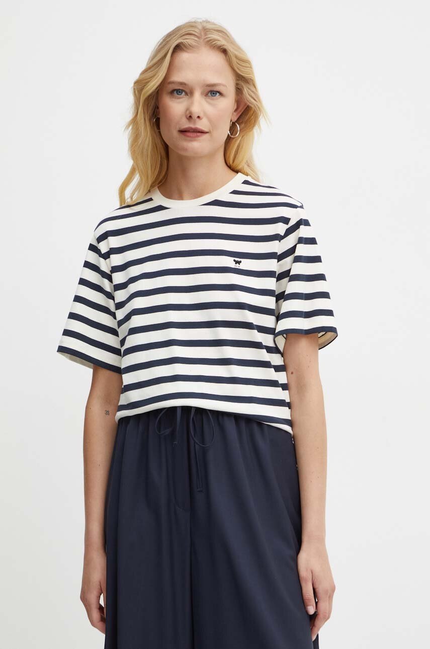 

Памучна тениска Weekend Max Mara в тъмносиньо 2425976021600, Тъмносин