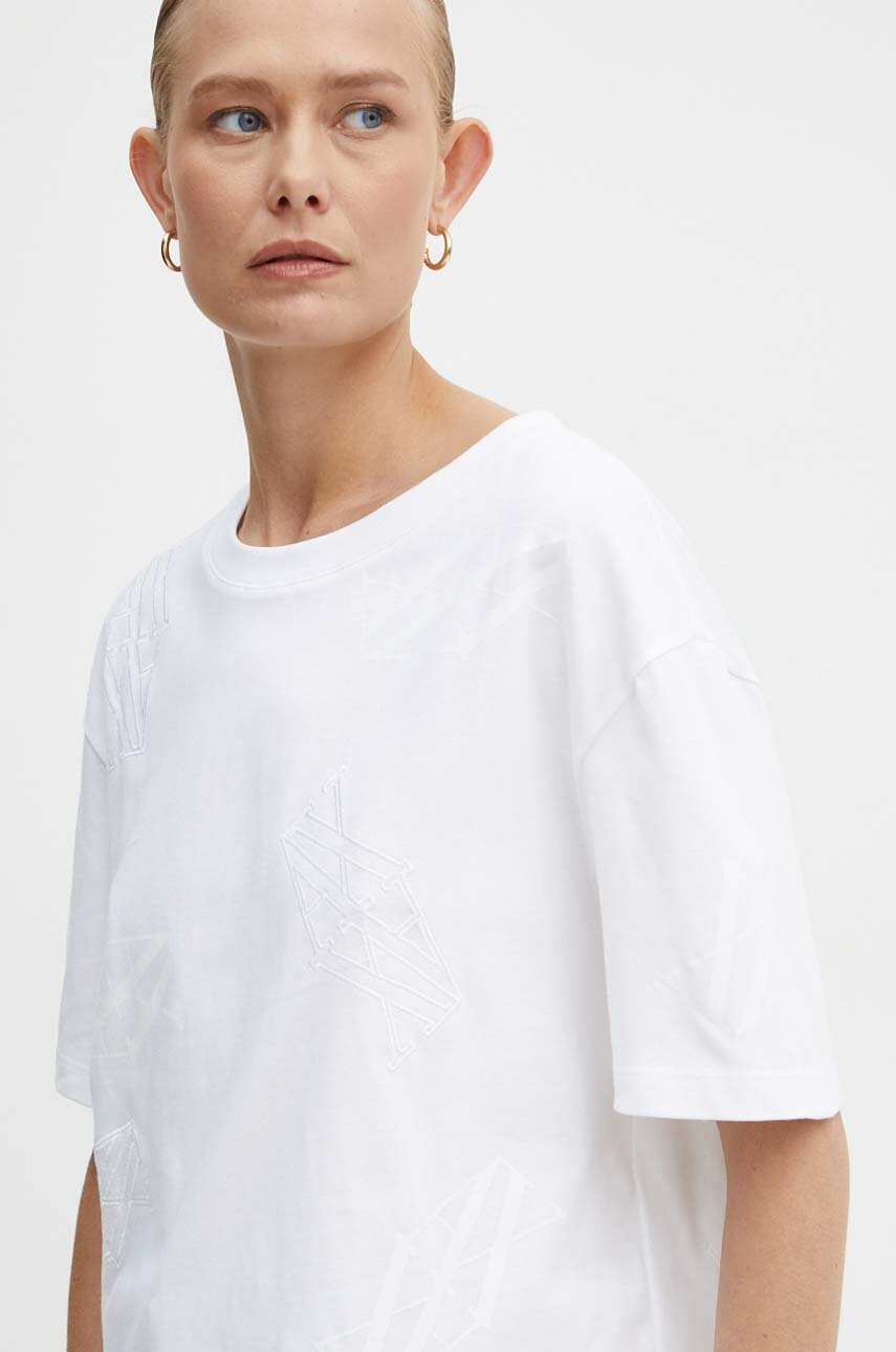 

Памучна тениска Armani Exchange в бяло 6DYT02 YJNNZ, Бял