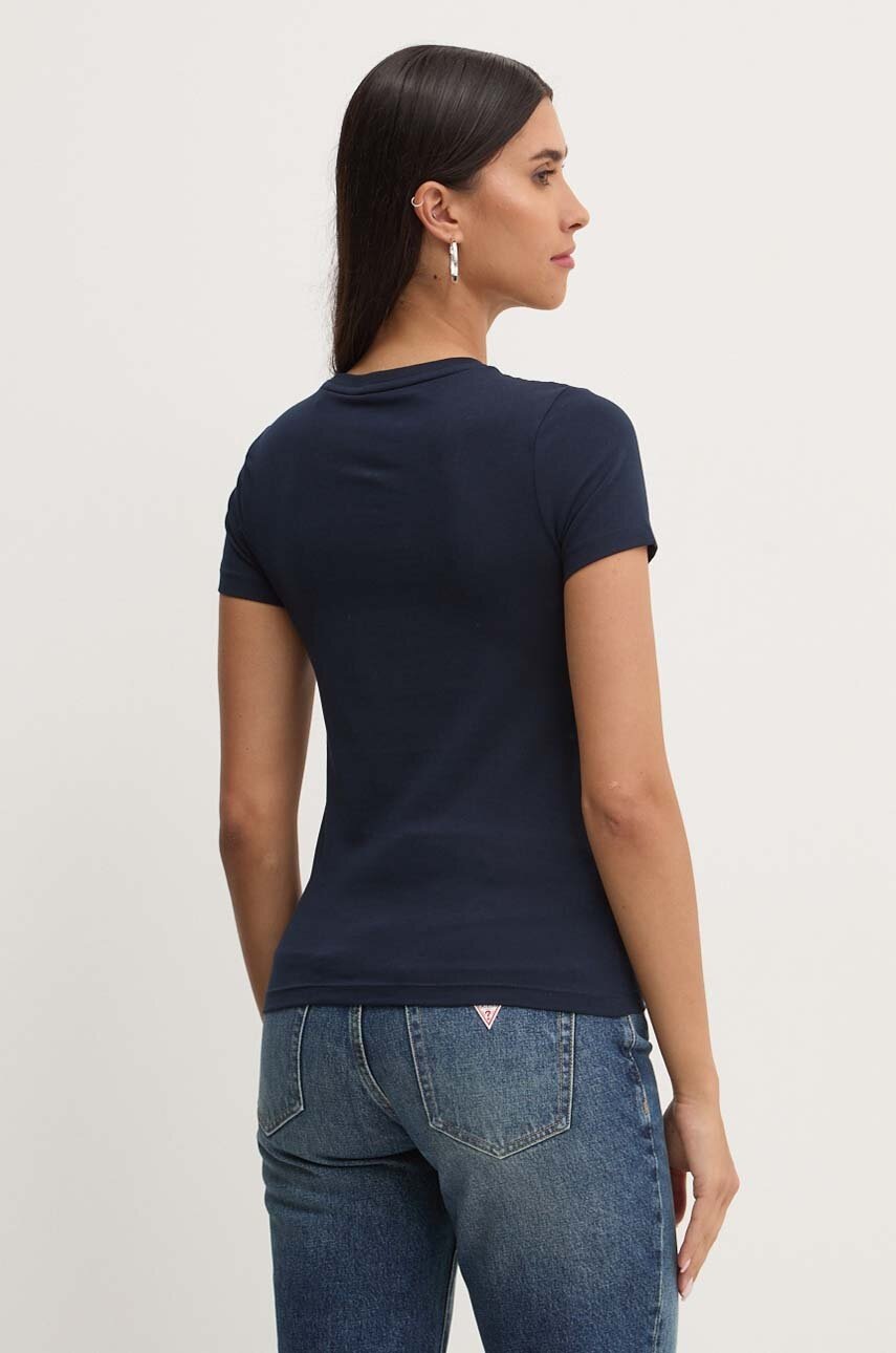 Μπλουζάκι Guess Jeans χρώμα: ναυτικό μπλε, W4YI02 J1314 φωτογραφία