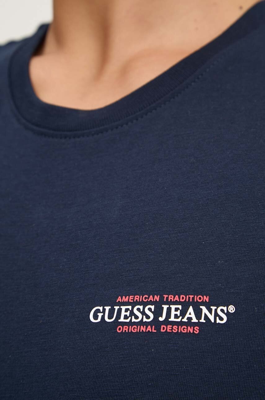Μπλουζάκι Guess Jeans χρώμα: ναυτικό μπλε, W4YI02 J1314 φωτογραφία