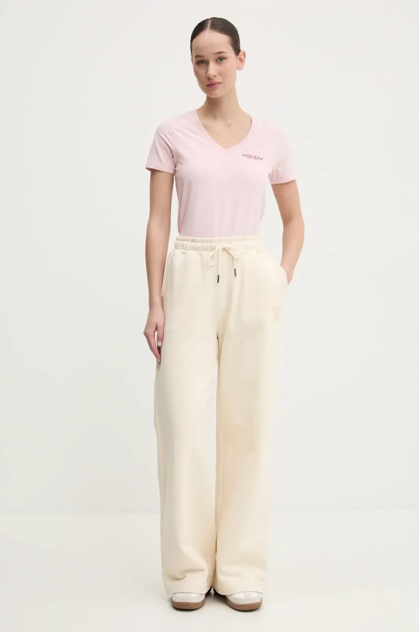 Футболка Guess Jeans женская цвет розовый W4YI23 J1314 Футболка Guess Jeans женская цвет розовый W4YI23 J1314