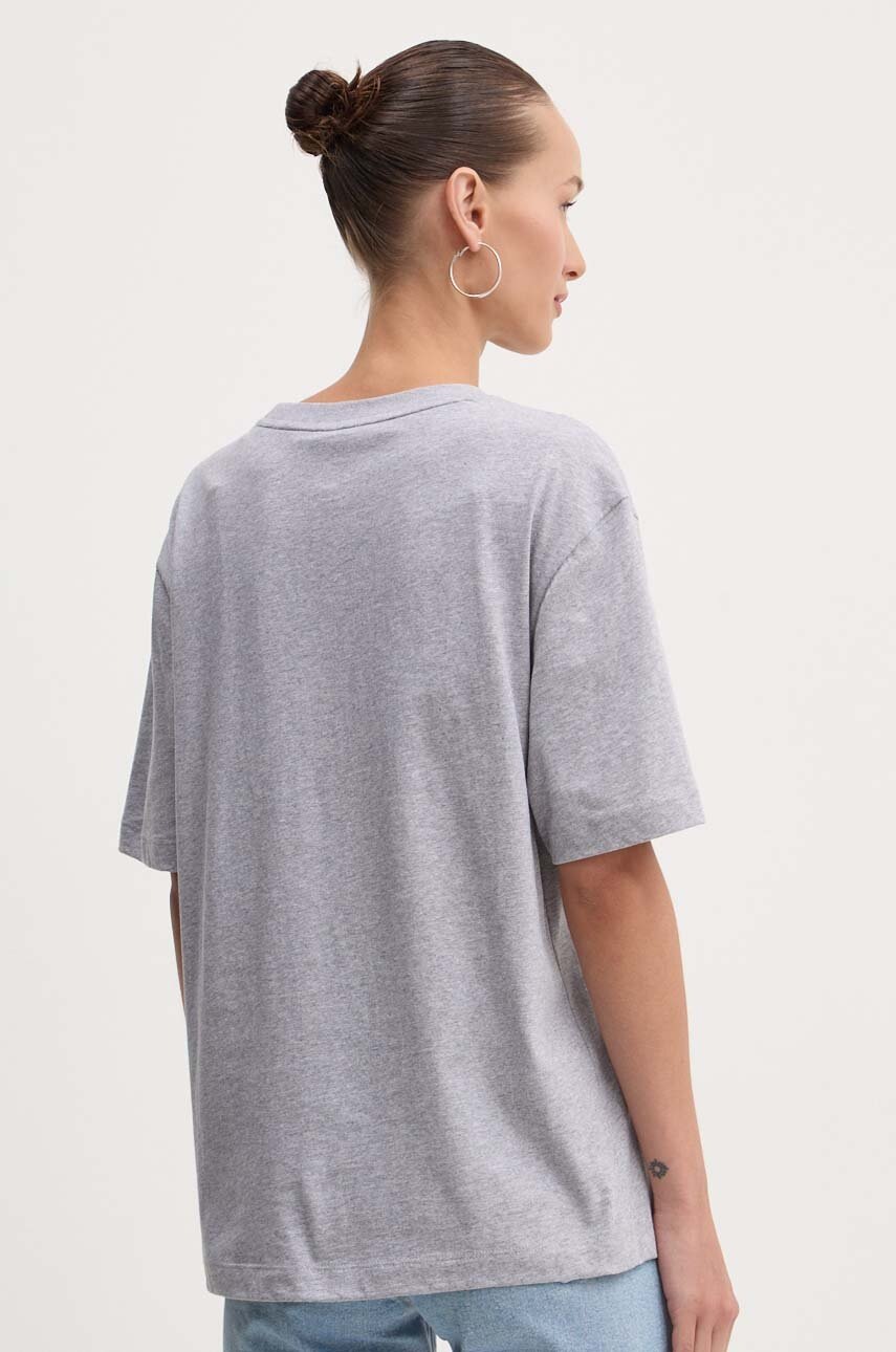 Βαμβακερό μπλουζάκι Guess Jeans γυναικείο, χρώμα: γκρι, W4YI08 K8HM0 φωτογραφία