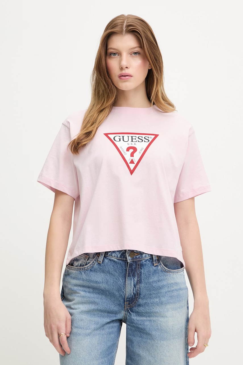 Guess Jeans basic t-shirt γυναικείο