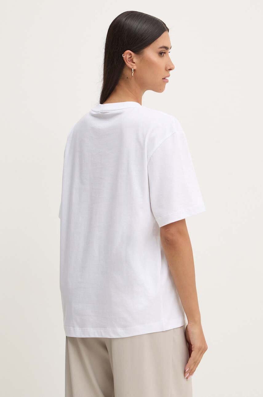 Βαμβακερό μπλουζάκι Guess Jeans γυναικείο, χρώμα: άσπρο, W4YI76 K8HM0 φωτογραφία