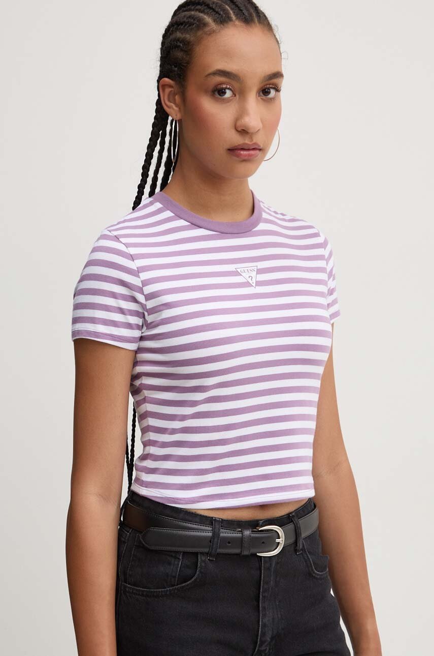 

Тениска Guess Originals в лилаво W4RI89 J1314, Виолетов