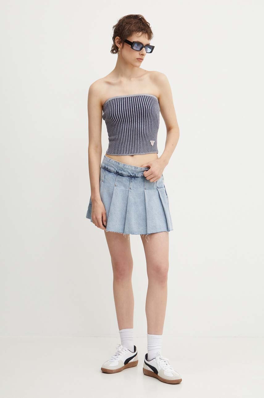 Top Guess Originals χρώμα: ναυτικό μπλε, W4YR27 Z1090 φωτογραφία