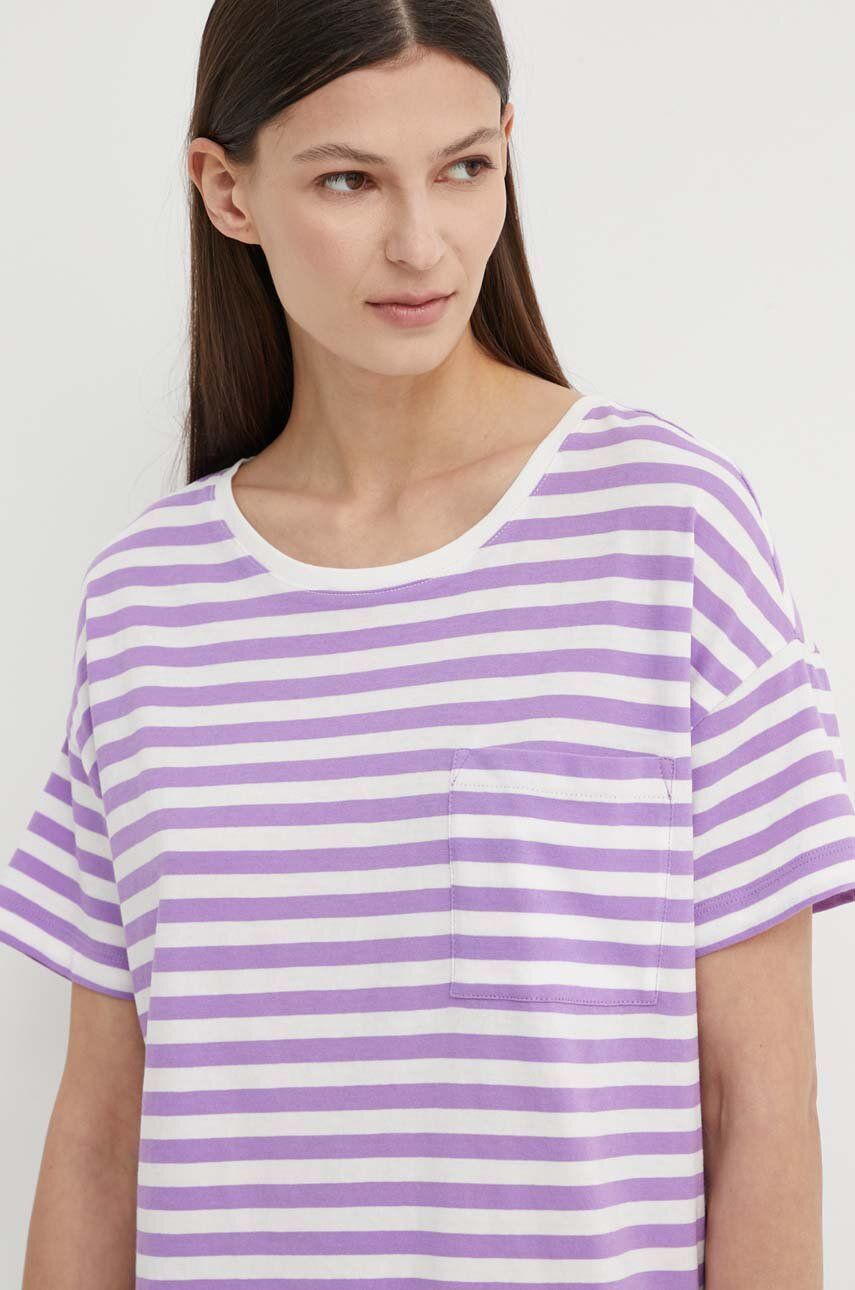 Marc O'Polo tricou din bumbac DENIM femei, culoarea violet, 5000005152