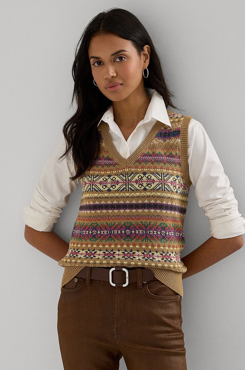 

Елек с лен Lauren Ralph Lauren 200940574, Многоцветен